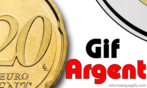 GIF monnaie et billet en euros et dollars, Gifs argent