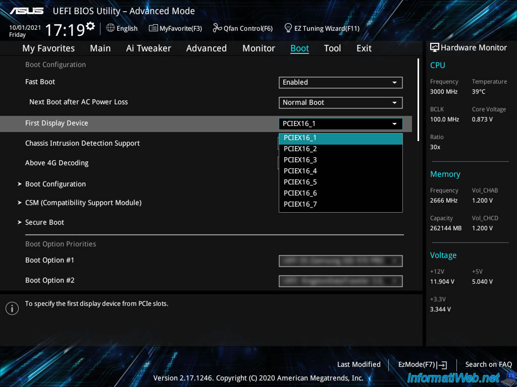 Changer la carte graphique (GPU) initialisée par défaut pour passer l