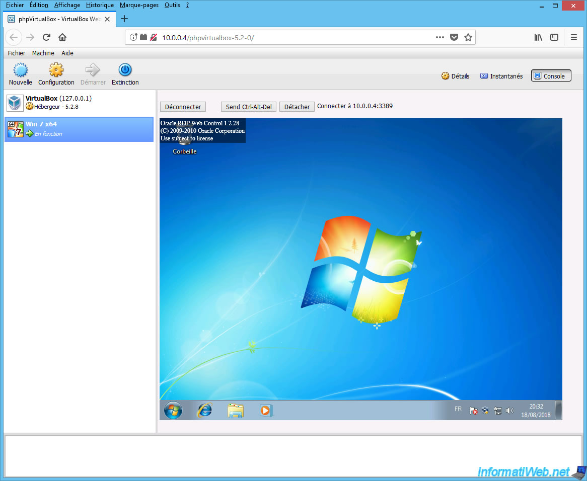 VirtualBox Manage your VirtualBox virtual machines from a web browser