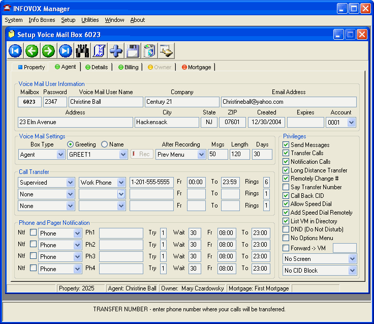 INFOVOX™ Real Estate Hotline IVR System