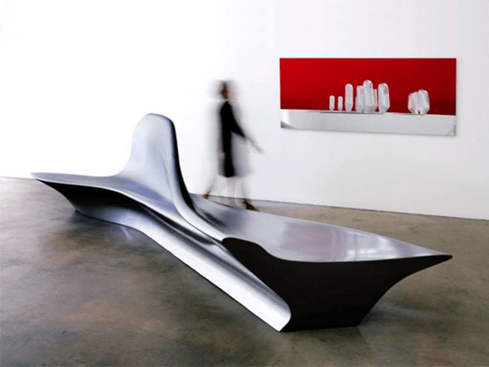Bench by Zaha Hadid Rhino Render infotech