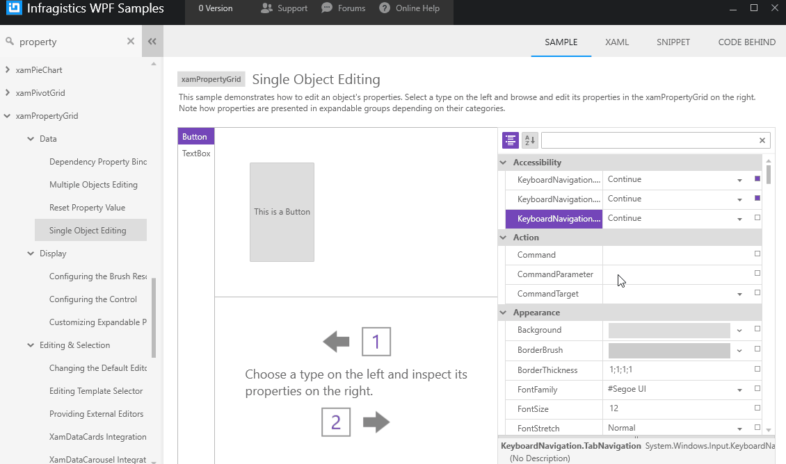 XamPropertyGrid mousewheel scroll interaction Infragistics Forums
