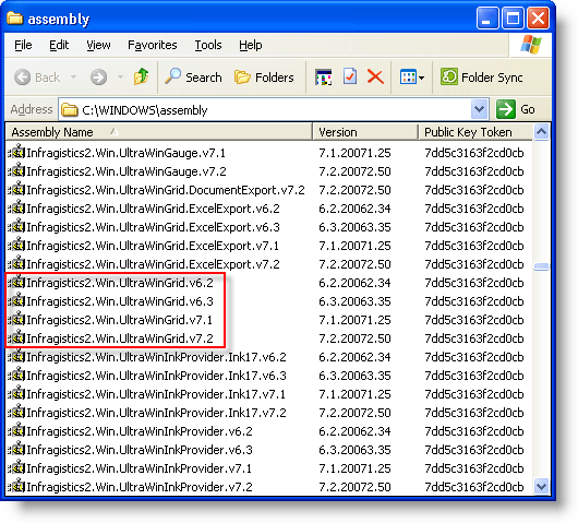 Using Global Assembly Cache (GAC) Deployment Infragistics Windows