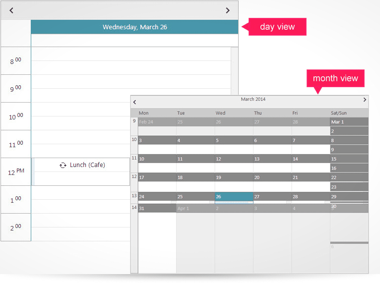 Schedule Control Infragistics