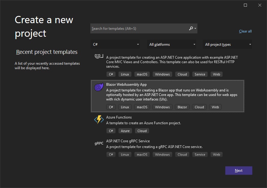 Getting Started Ignite UI for Blazor Infragistics