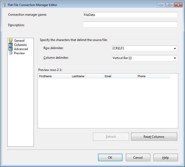 Simple SSIS Importing Data from Flat Text Files Dave + SQL Server