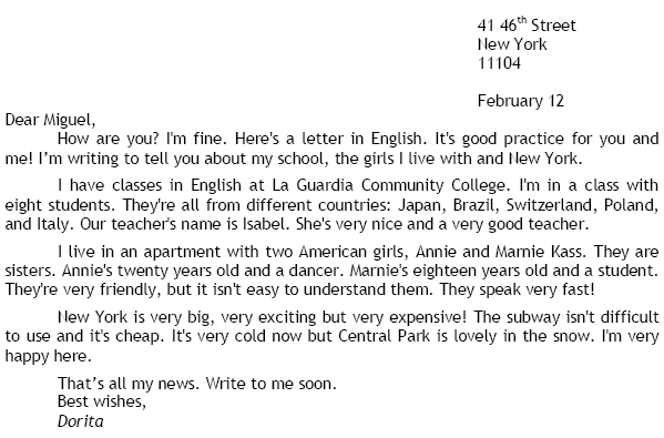 Como redactar emails y cartas informales en INGLES