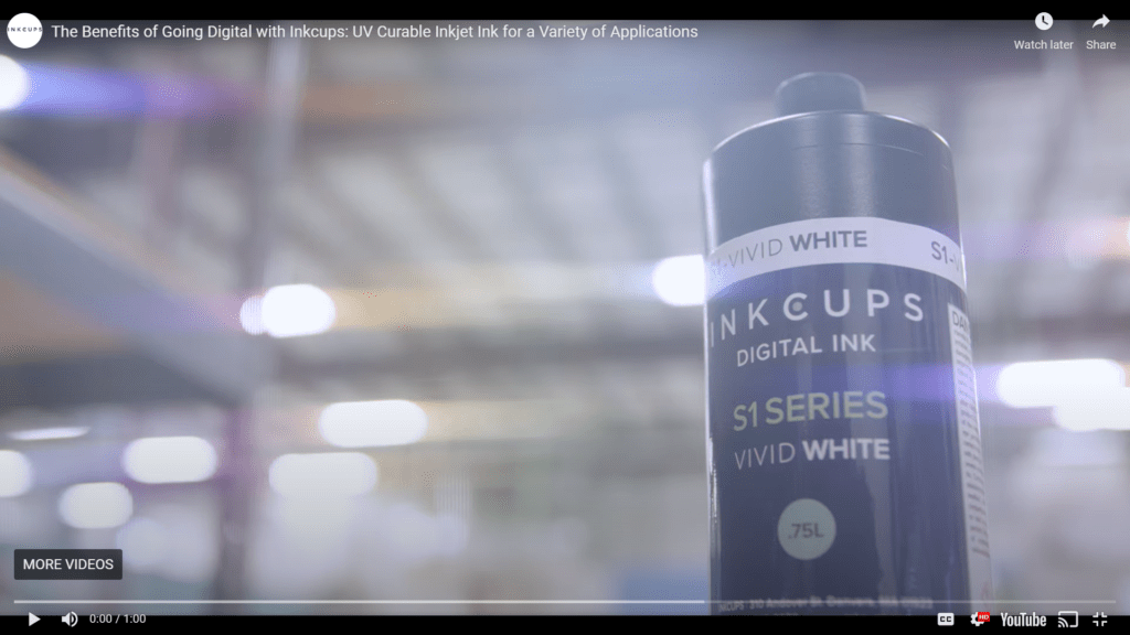 UV Curable Inkjet Ink for a Variety of Applications Video