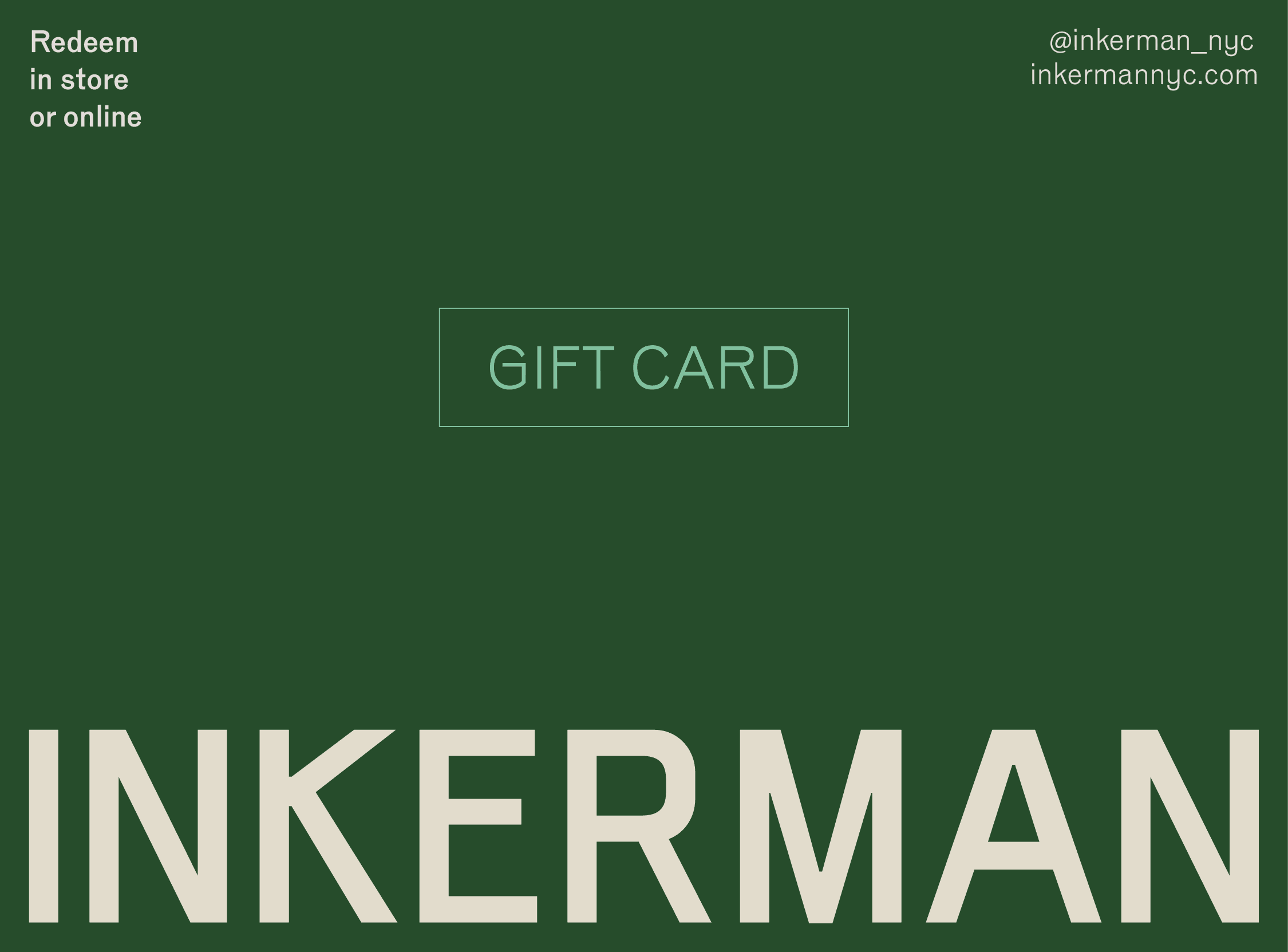 Gift Card Inkerman™