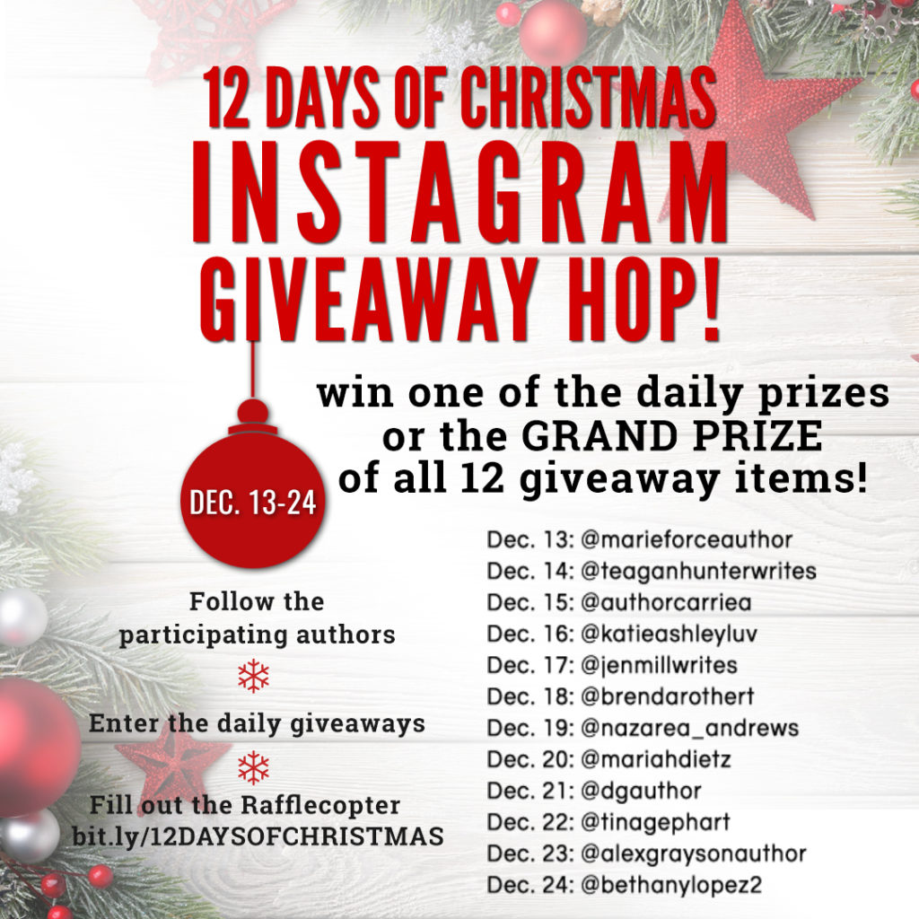 12 Days of Christmas Instagram Giveaway Event!