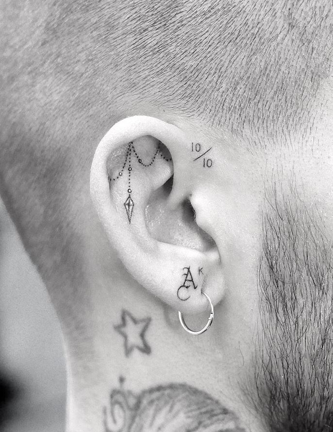 Tiny Ear Tattoo | Inkstylemag 889_x_686_jpg