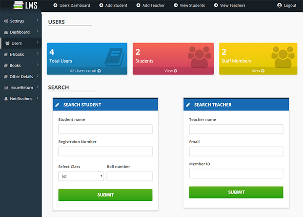 Easy LMS Library Management System PHP Script InkThemes