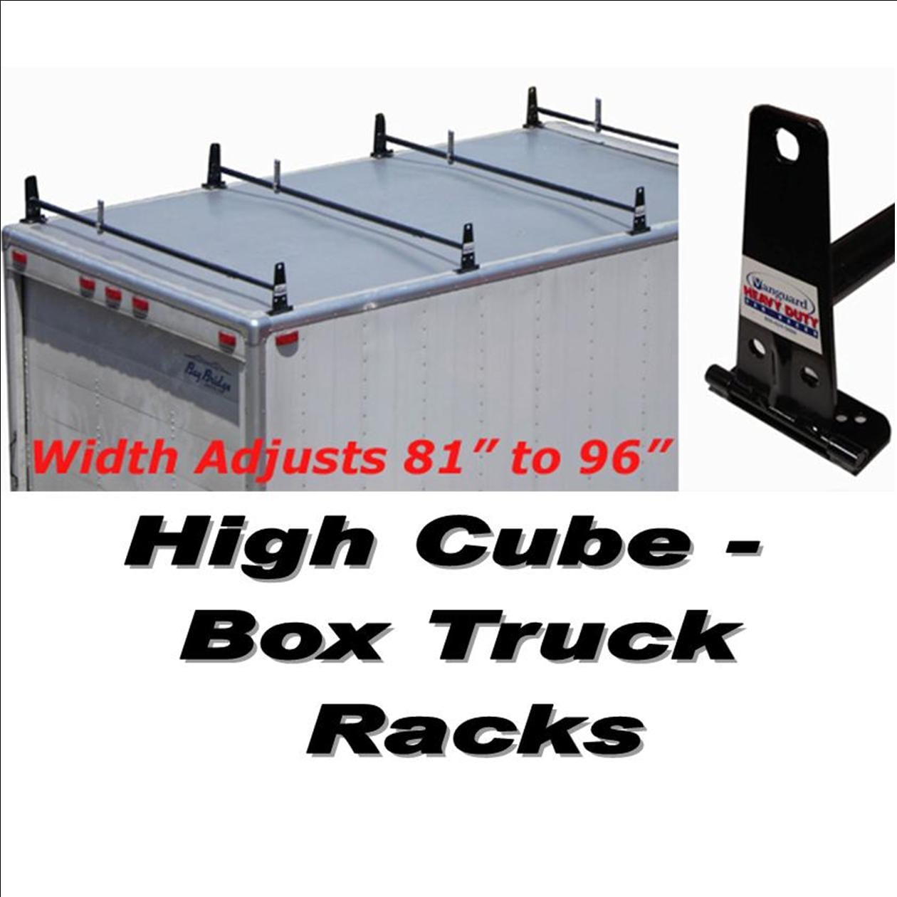 VANVRHCSW Vanguard Bolt Down Steel High Cube/Box Truck Rack VRHC