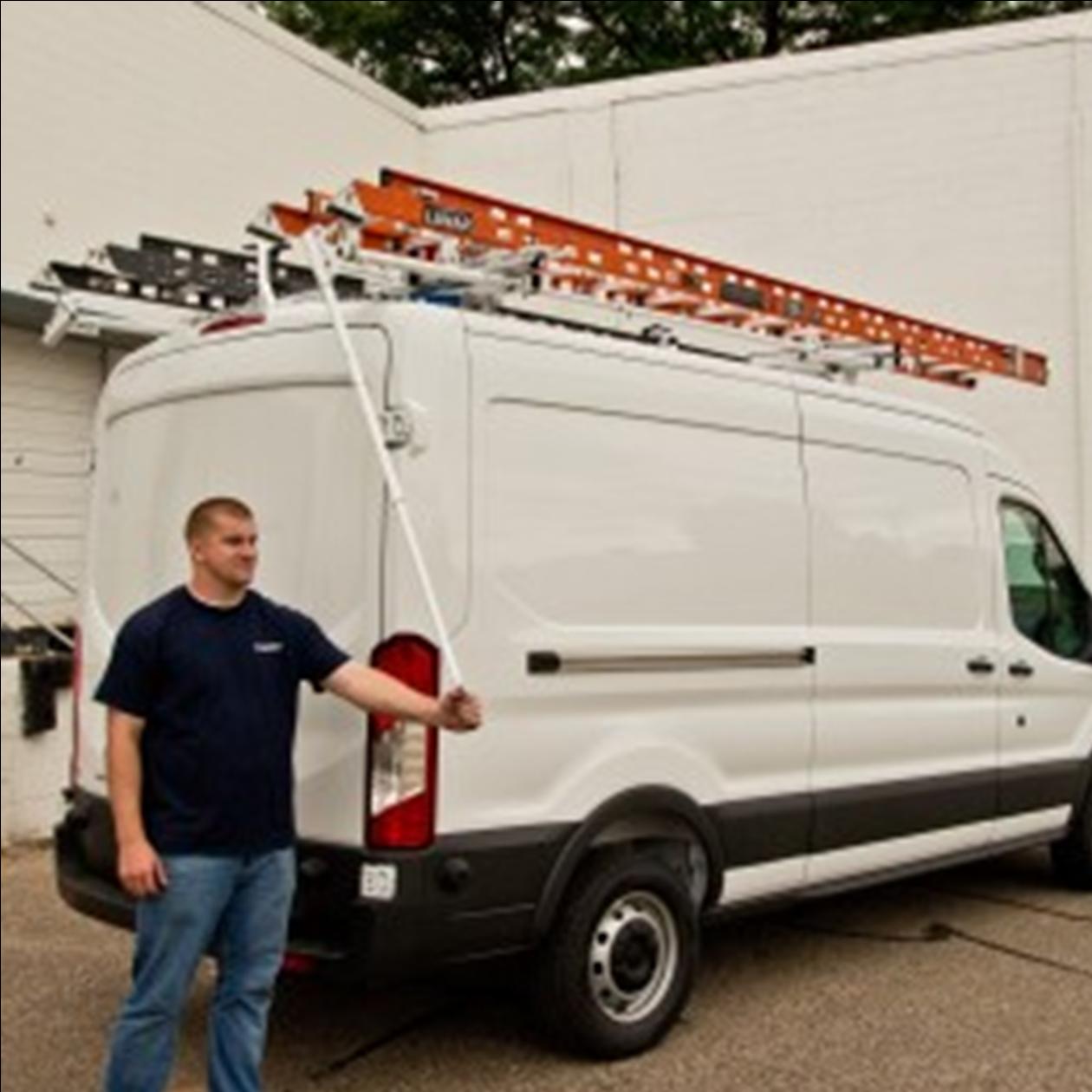 Prime Design ErgoRack Double Drop Down Ladder Rack for Mercedes Metris