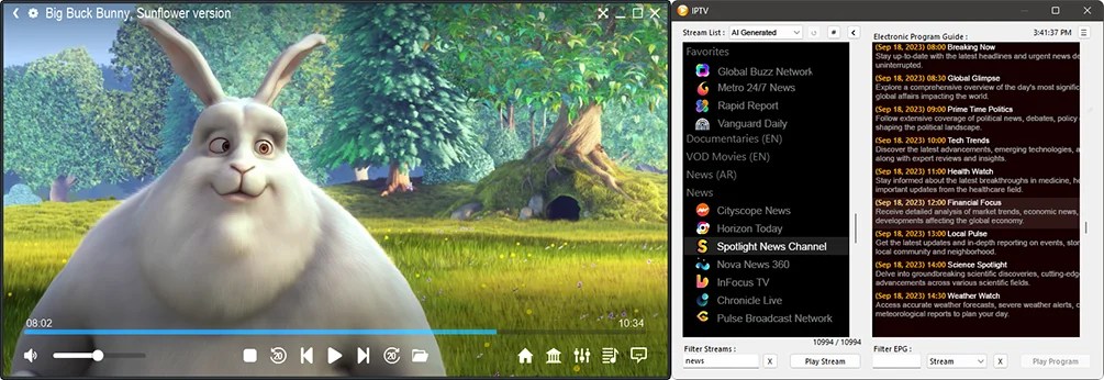 Top 7 IPTV players for Windows