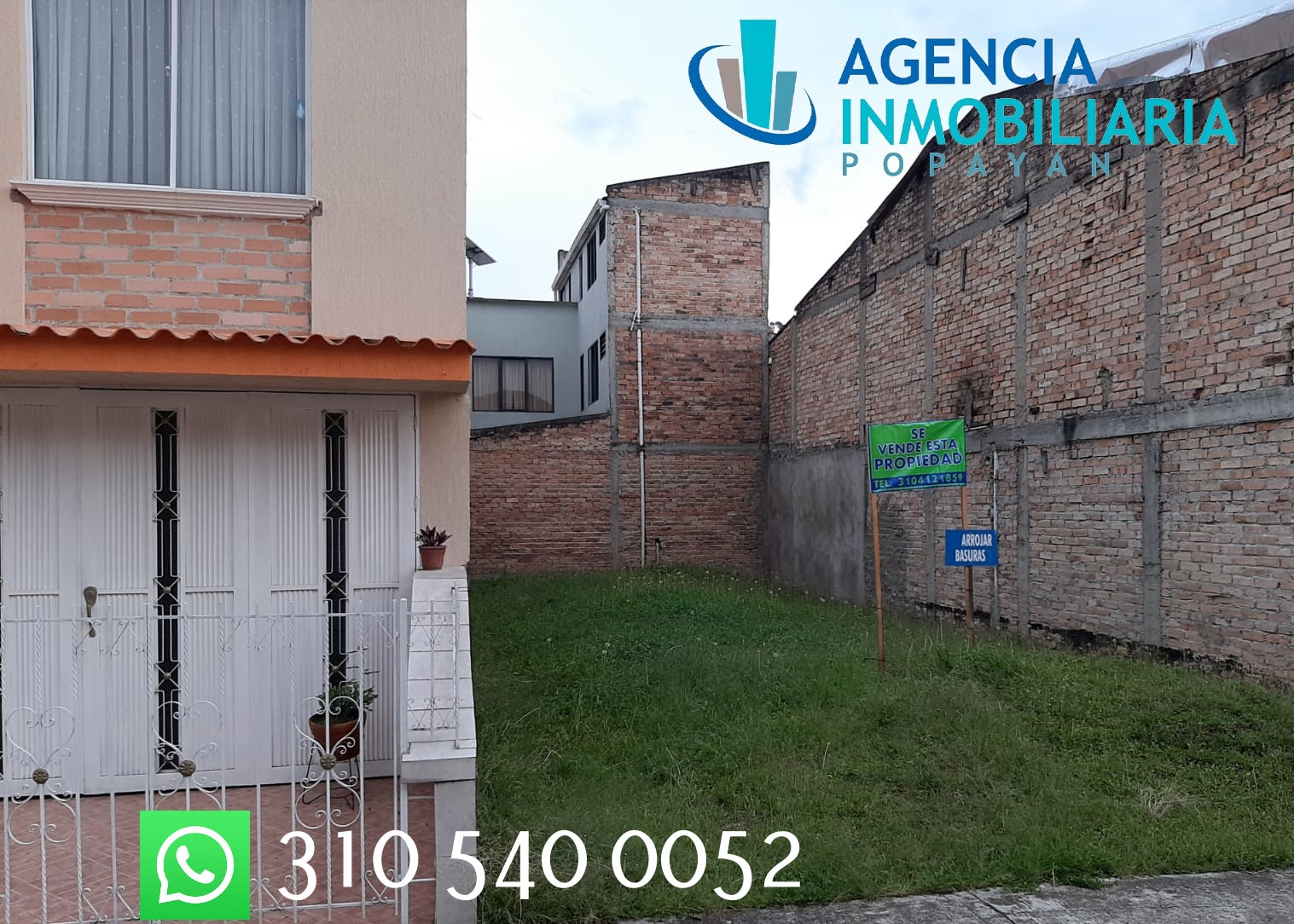 Portales de Pomona🌄Excelente lote medianero en . Popayán Agencia Inmobiliaria Popayán