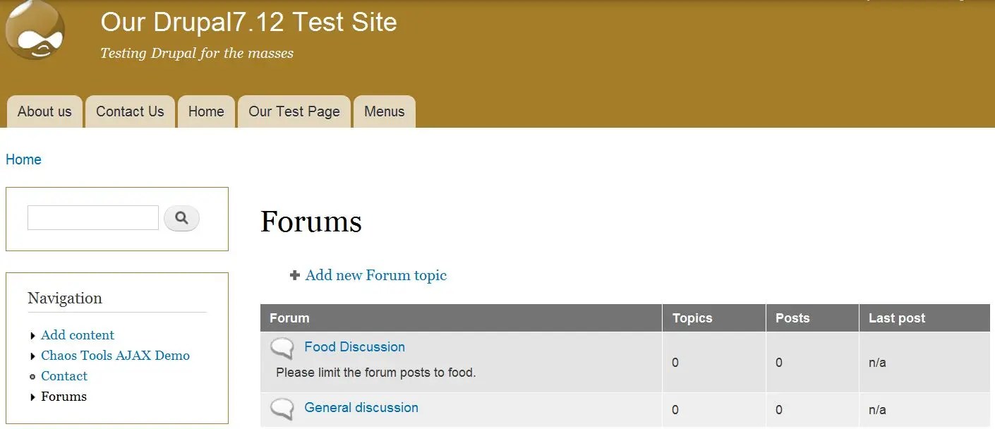 How to create a new forum in Drupal 7 InMotion Hosting Support Center