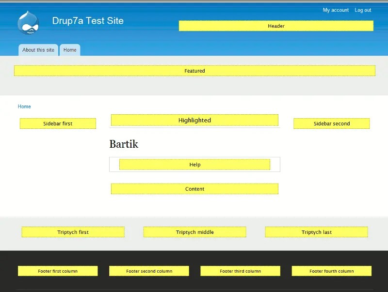 How to view block regions in Drupal 7 InMotion Hosting