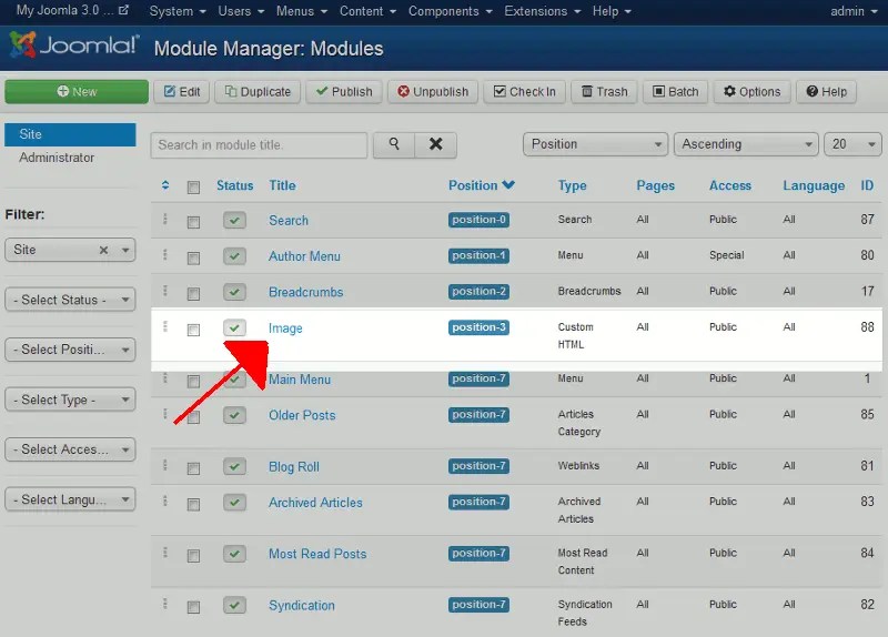 How to change the banner image in Joomla 3 Explained