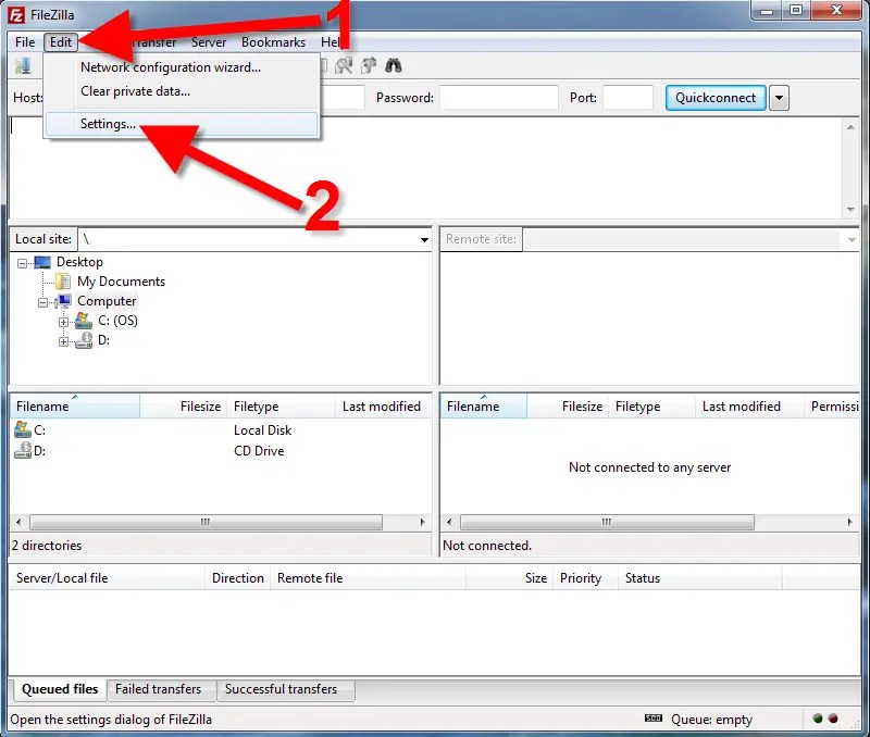 How to Enable Logging in Filezilla