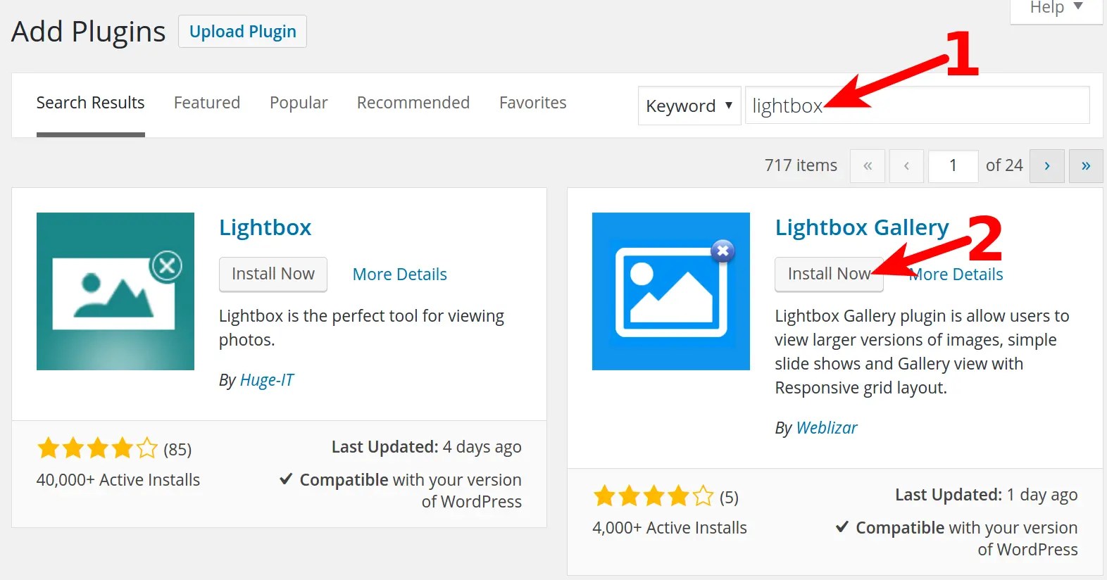 How to Install & Use the Lightbox Gallery Plugin in WordPress