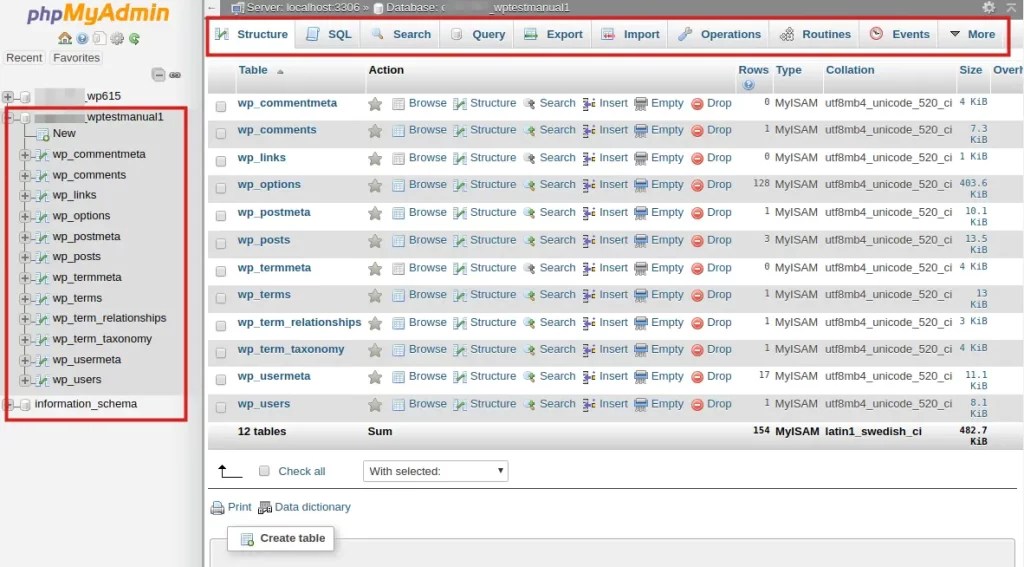 Managing a MySQL Database in cPanel with PHPMyAdmin