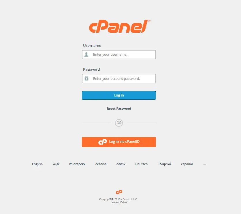 How to access cpanel email from website bapsx