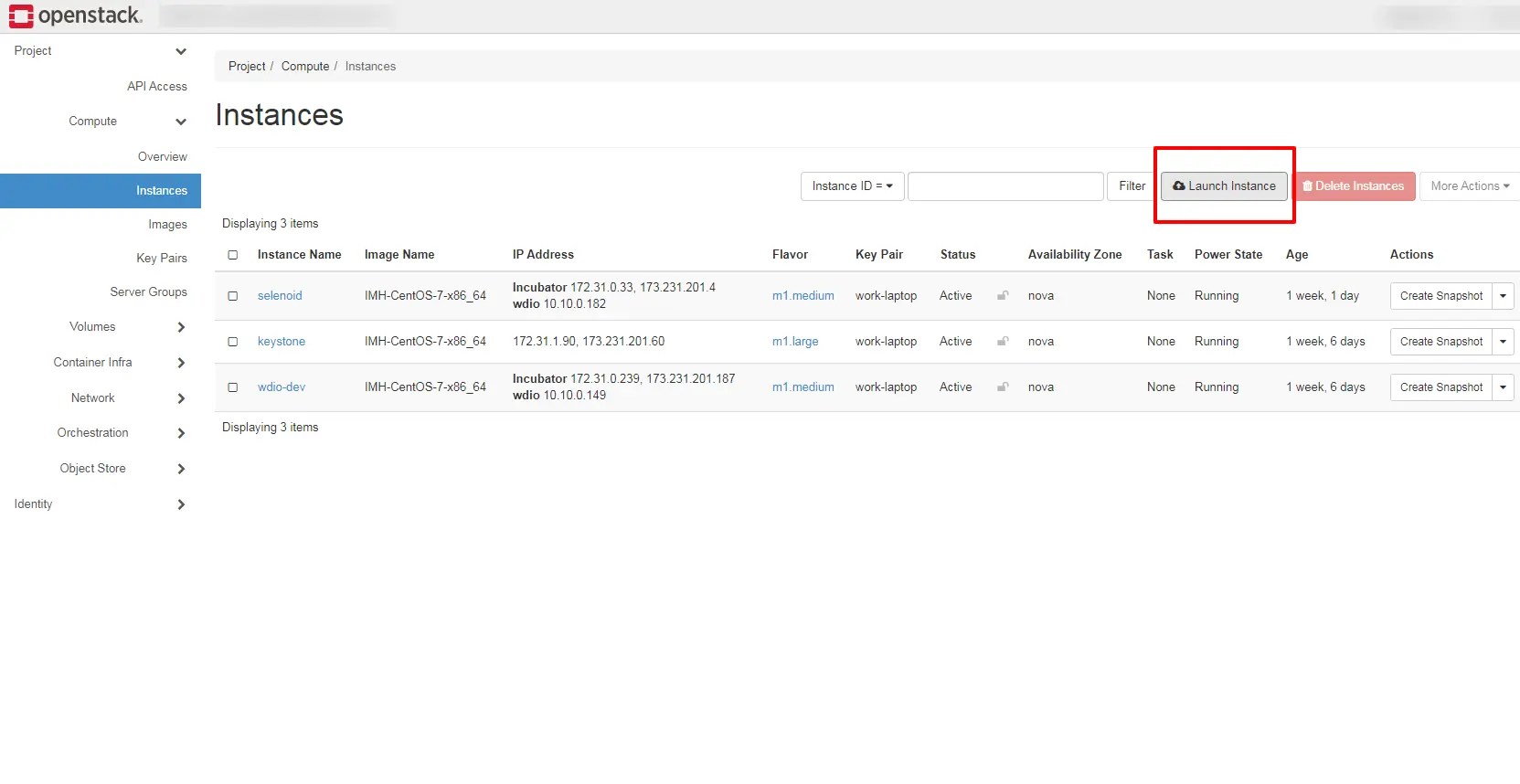 How To Launch An Instance In OpenStack InMotion Hosting Support Center