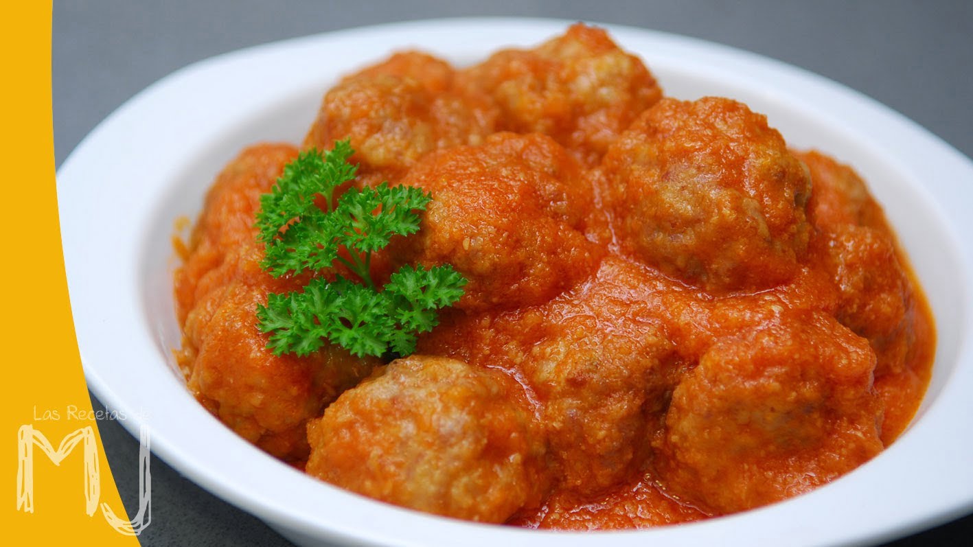 ALBÓNDIGAS EN SALSA MUY FÁCILES Y JUGOSAS YouTube