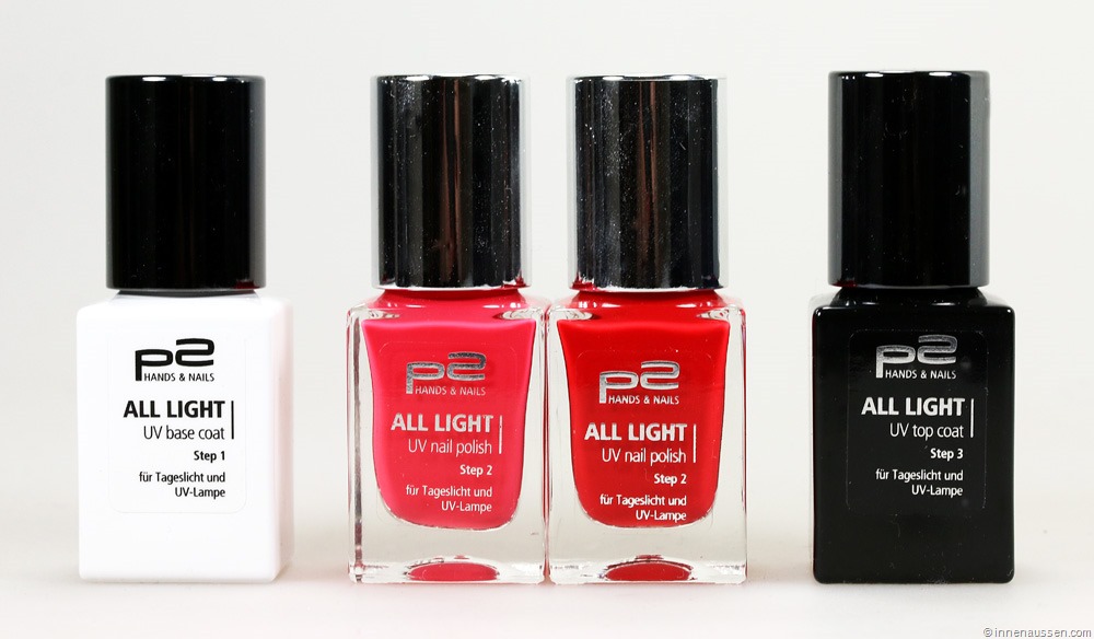 Review p2 All Light UV Nail Polish UV Nagellack InnenAussen