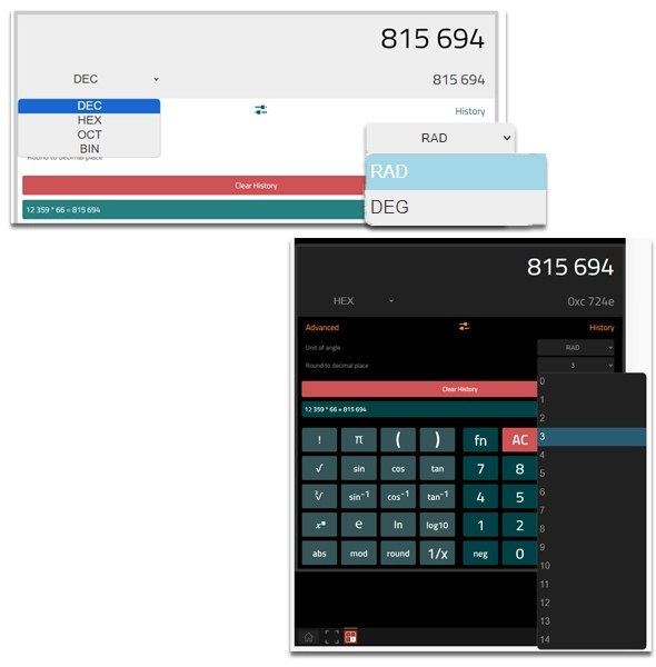 innovaphone Calculator app the calulator for myApps