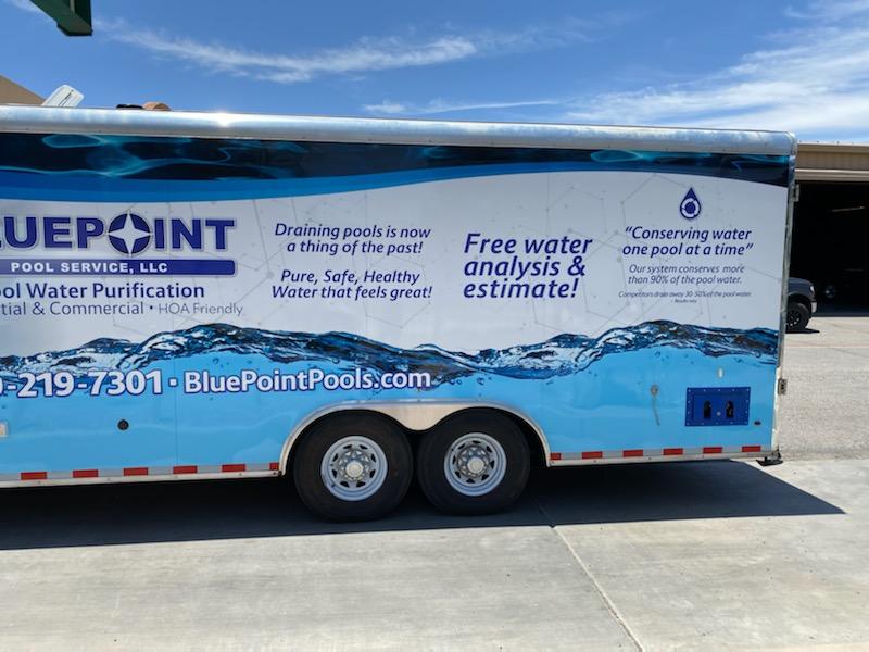 Blue Point Pool Service Wrap Innovative Signs of Tucson Innovative
