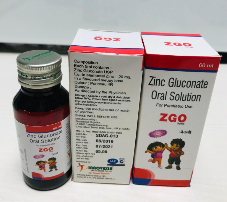 ZGO Zinc Gluconate Oral Solution