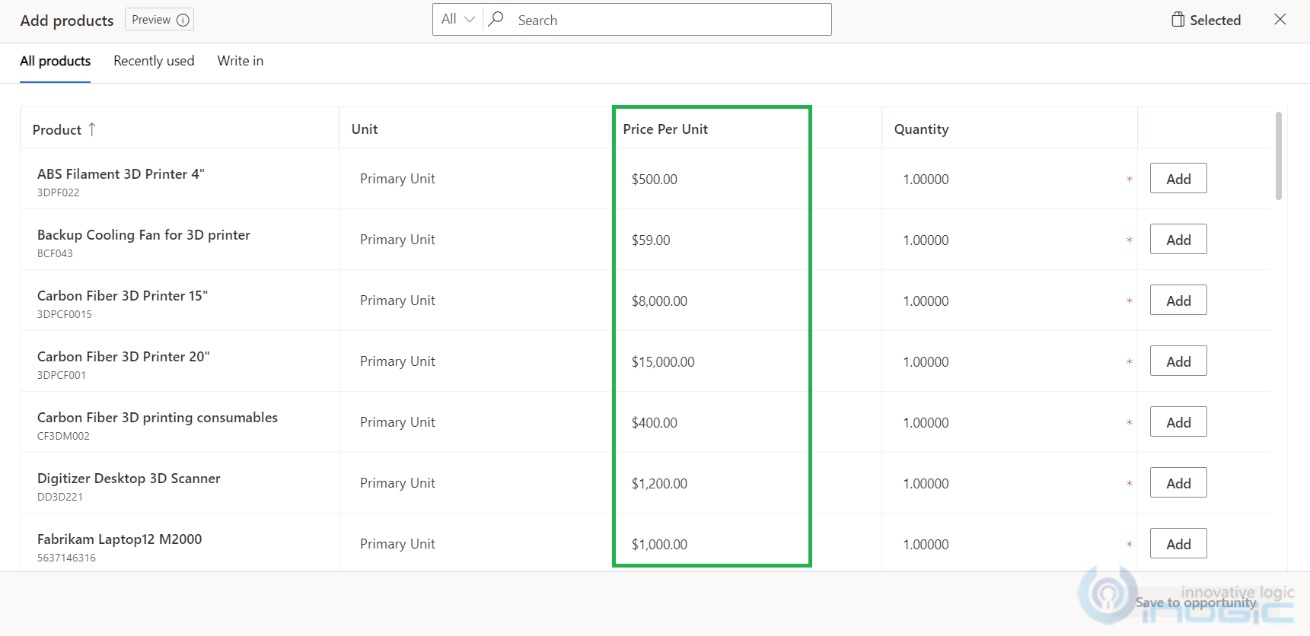 4Price list Microsoft Dynamics 365 CRM Tips and Tricks