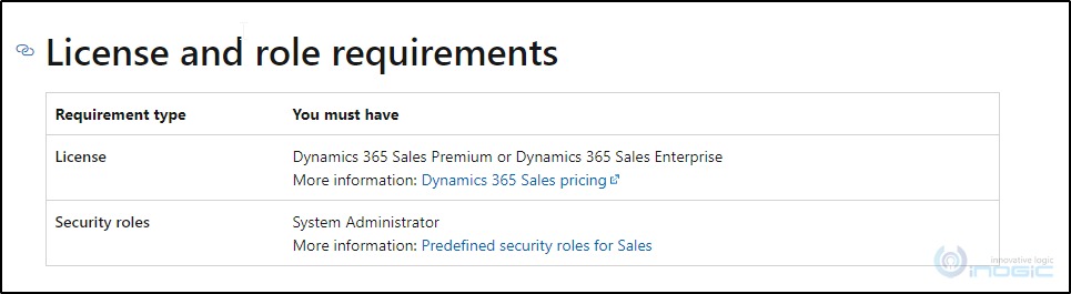 D365 Sales Insights Licensing Details (Microsoft Dynamics.
