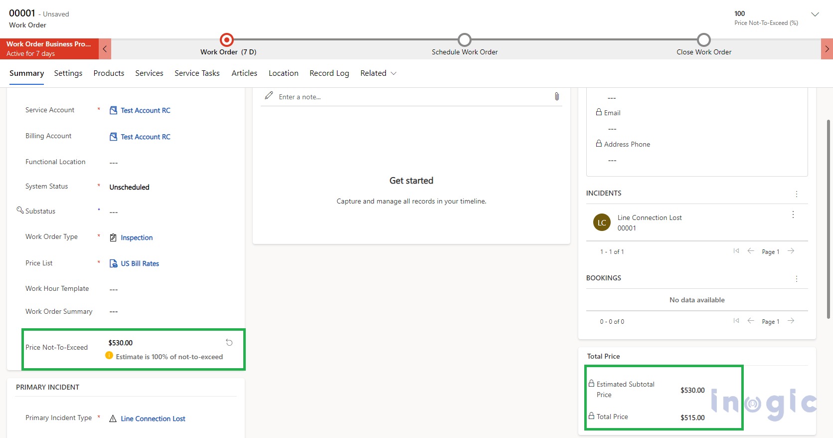 NottoExceed Setting with Field Service Dynamics 365 Microsoft
