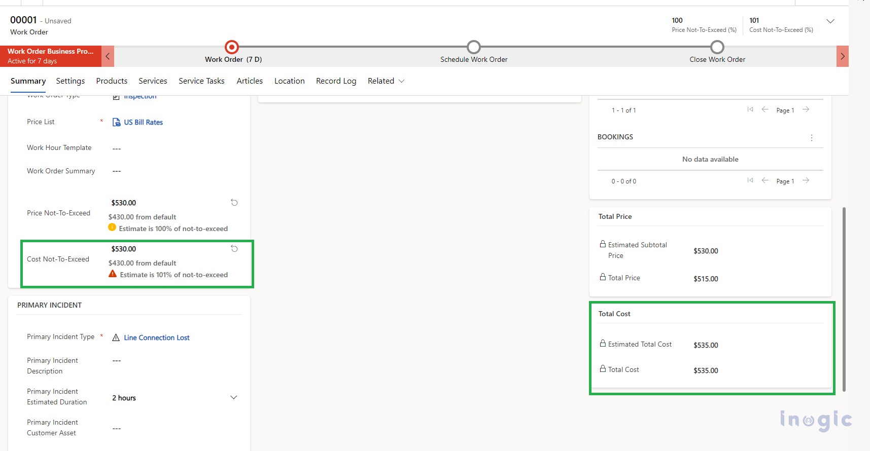 NottoExceed Setting with Field Service Dynamics 365 Microsoft