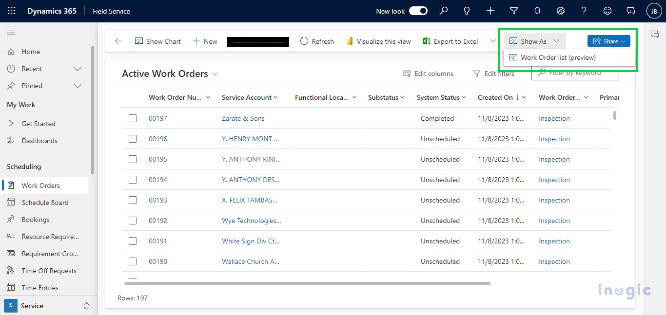 Improved Work order experience in Dynamics 365 Field Service