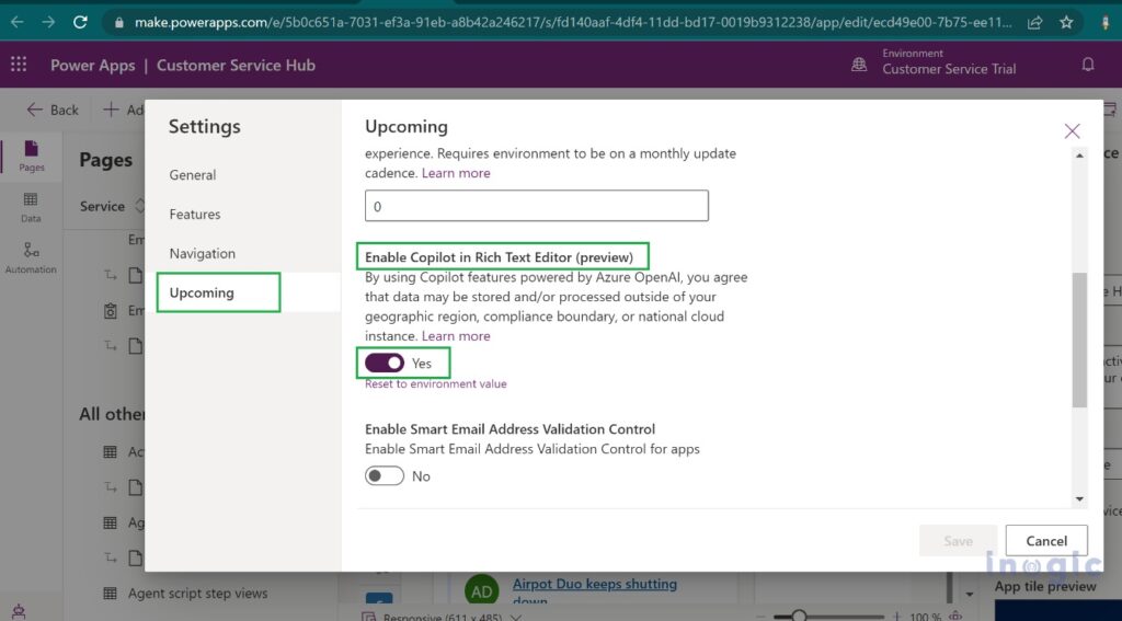 Activate Copilot in the Email Rich Text Editor for Dynamics 365 CRM