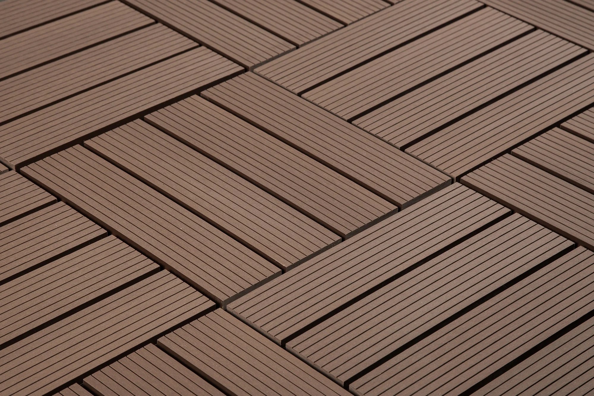 WPC Deck Tile (1x1) Teak Inovar Flooring