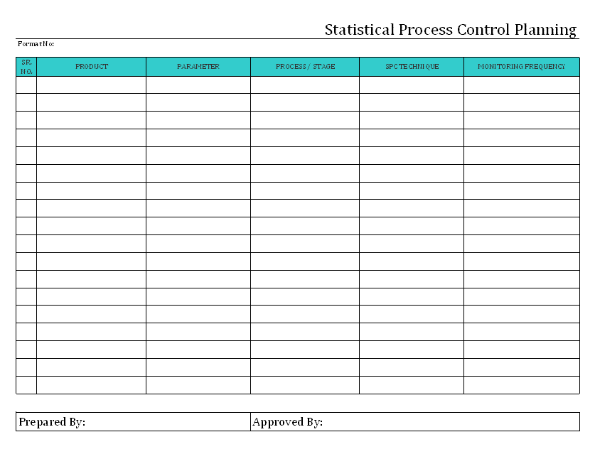 Statistical Process Control Planning