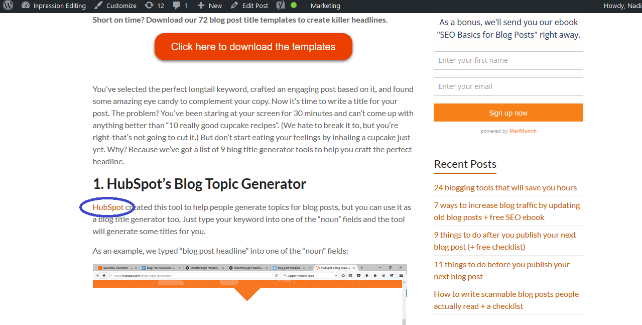 How to properly add links to your blog posts + free worksheet