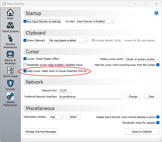 Input Director Software KVM to Control Multiple Computers