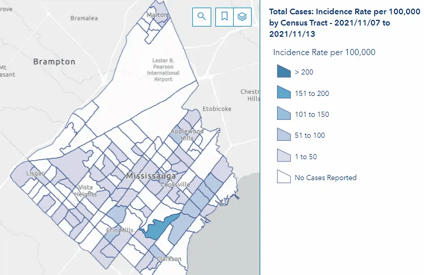 One south Mississauga postal code reports higher than average COVID19
