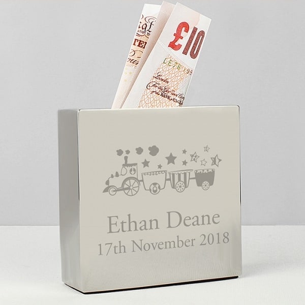 Personalised Train Money Box