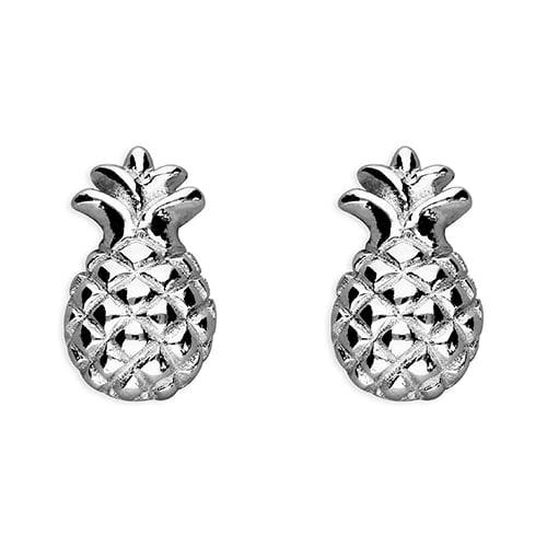Sterling Silver Pineapple Earrings