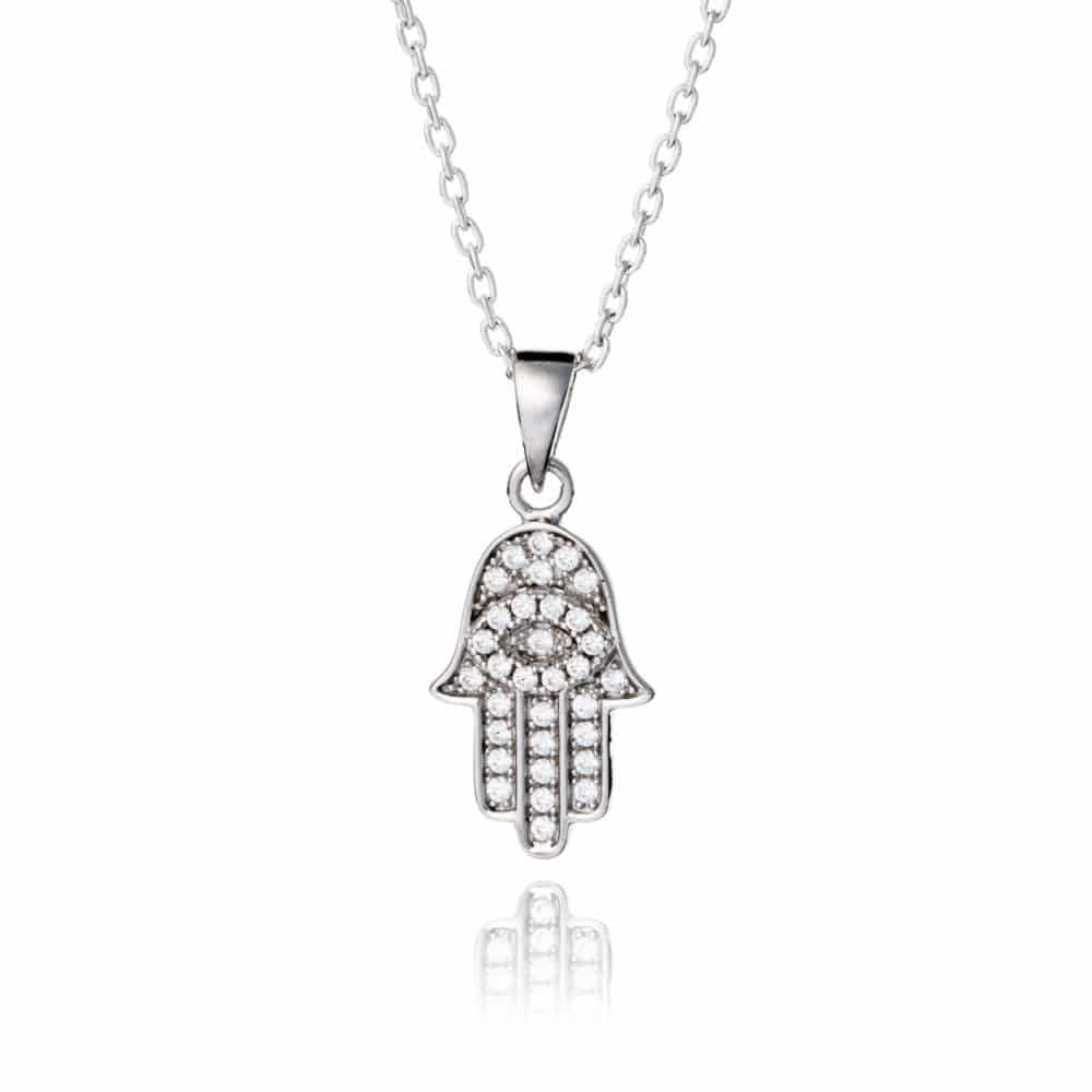 Sterling Silver Hamsa Necklace