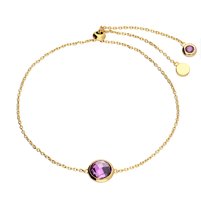 Gold Birthstone Bracelet