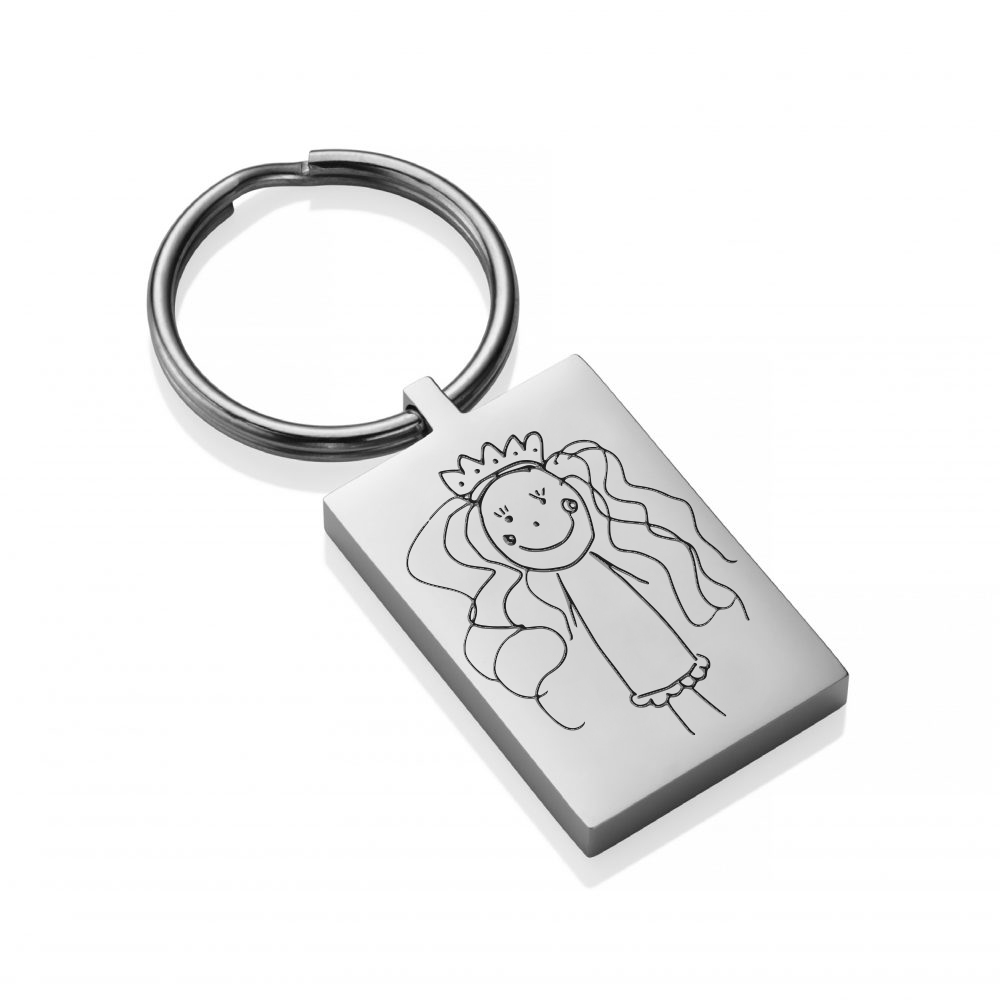 Children's Drawing Keyring