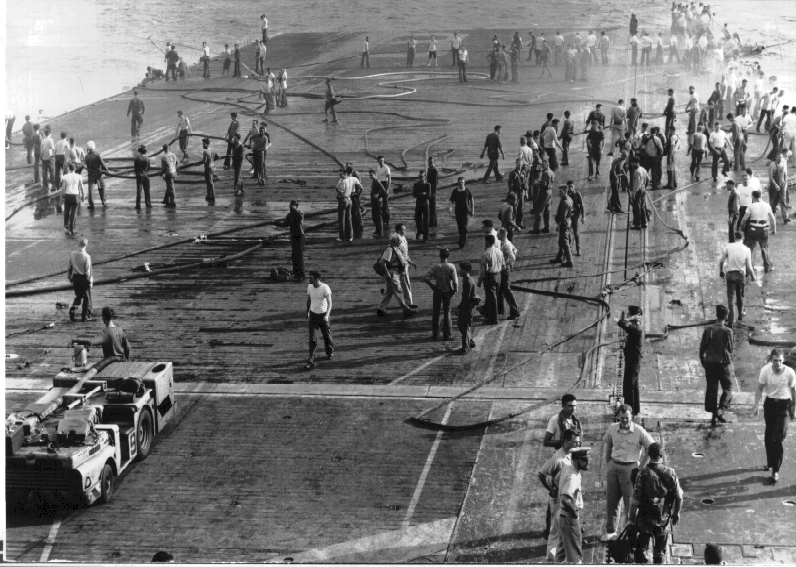 The USS ORISKANY (CVA34) fire and munition explosions The History of